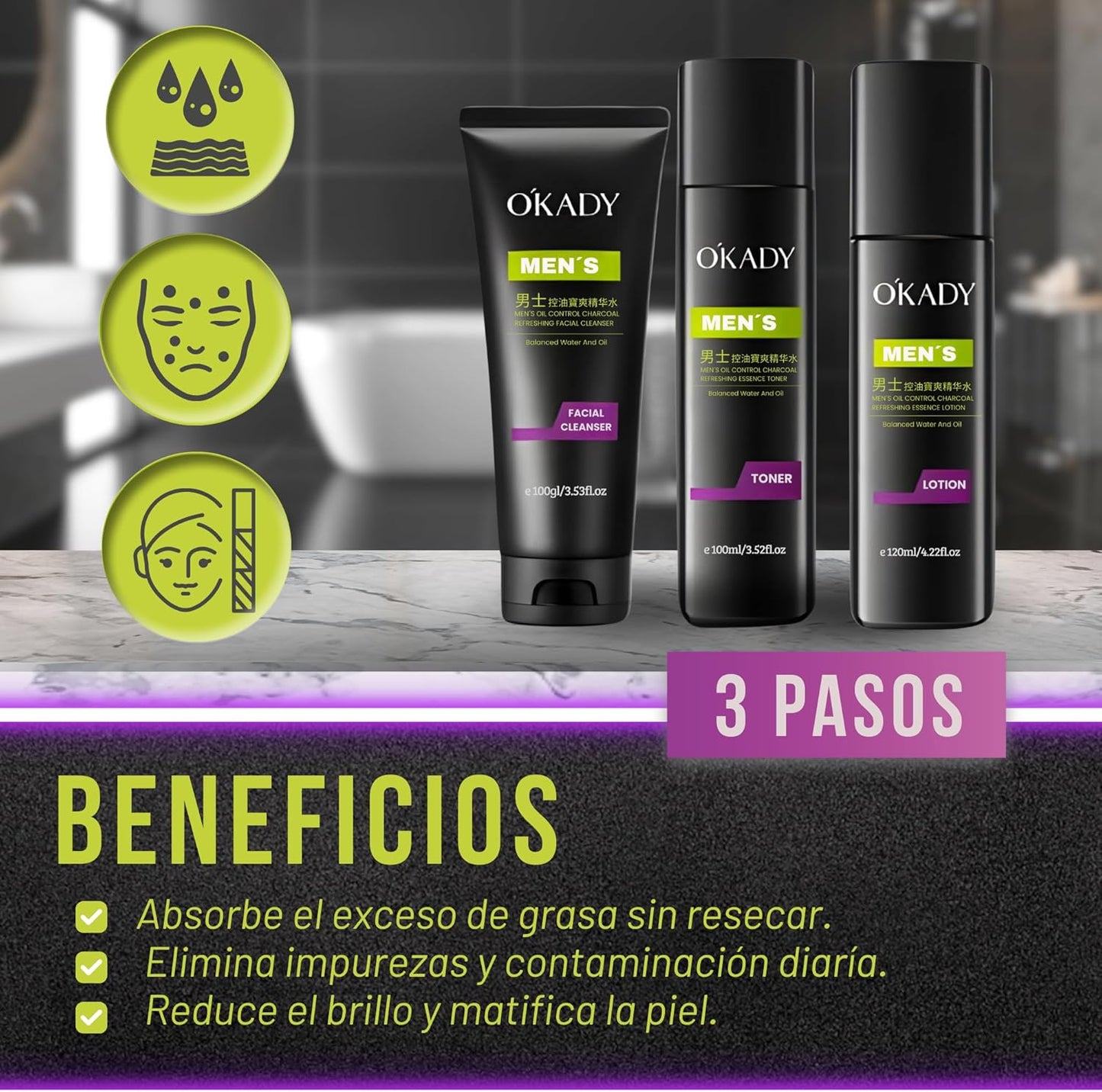 Set de Belleza con Carbón - 3 Productos