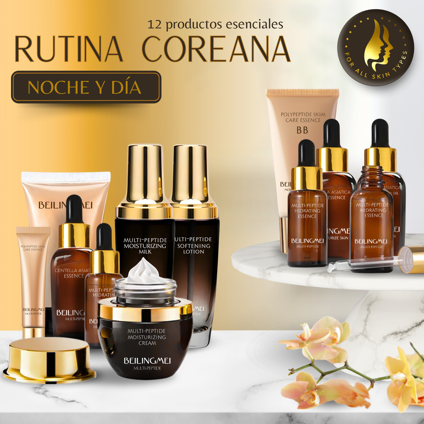 Set Cosmetica Coreana con Centella Asiática - 12 Productos