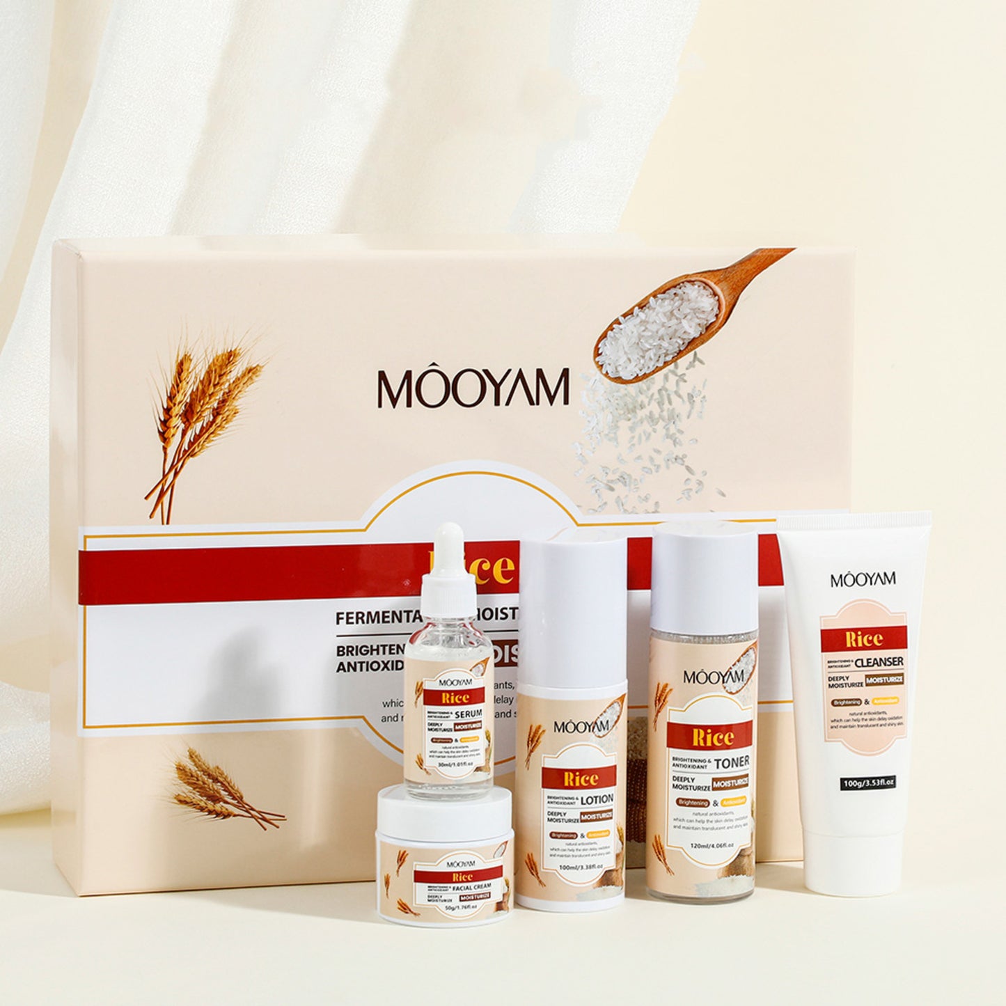 Set de Belleza con Arroz - 5 Productos