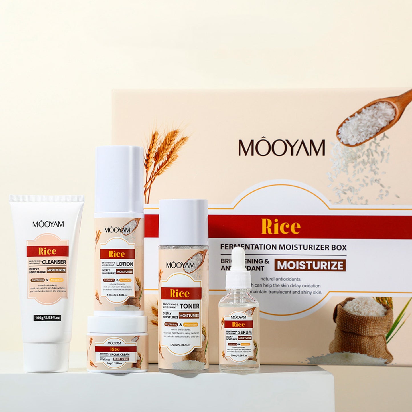 Set de Belleza con Arroz - 5 Productos